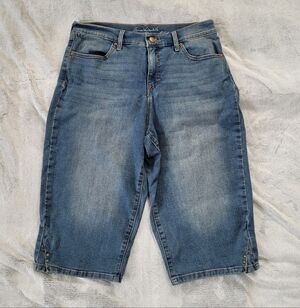 Gloria Vanderbilt Womens 10 Petite All Around Slimming Effect Skimmer Capri